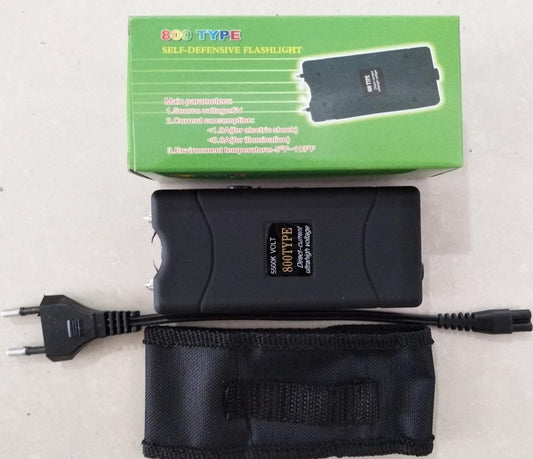 TYPE 800 STUN GUN W/ FLASHLIGHT - BLACK - NeonSales {{ shop.shopifyCountryName }}