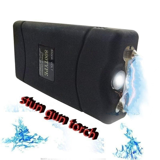 TYPE 800 STUN GUN W/ FLASHLIGHT - BLACK - NeonSales {{ shop.shopifyCountryName }}