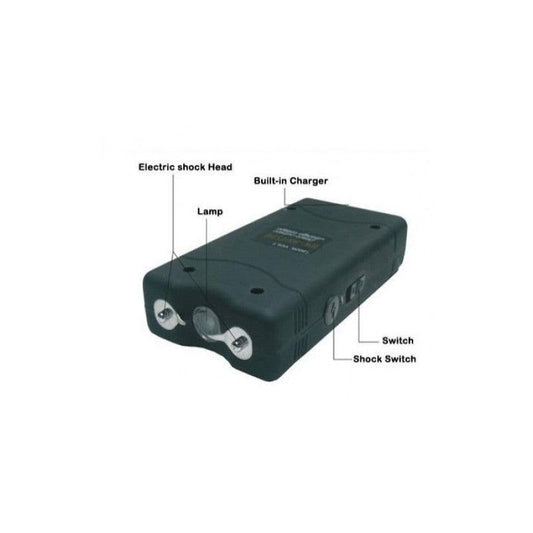 TYPE 800 STUN GUN W/ FLASHLIGHT - BLACK - NeonSales {{ shop.shopifyCountryName }}