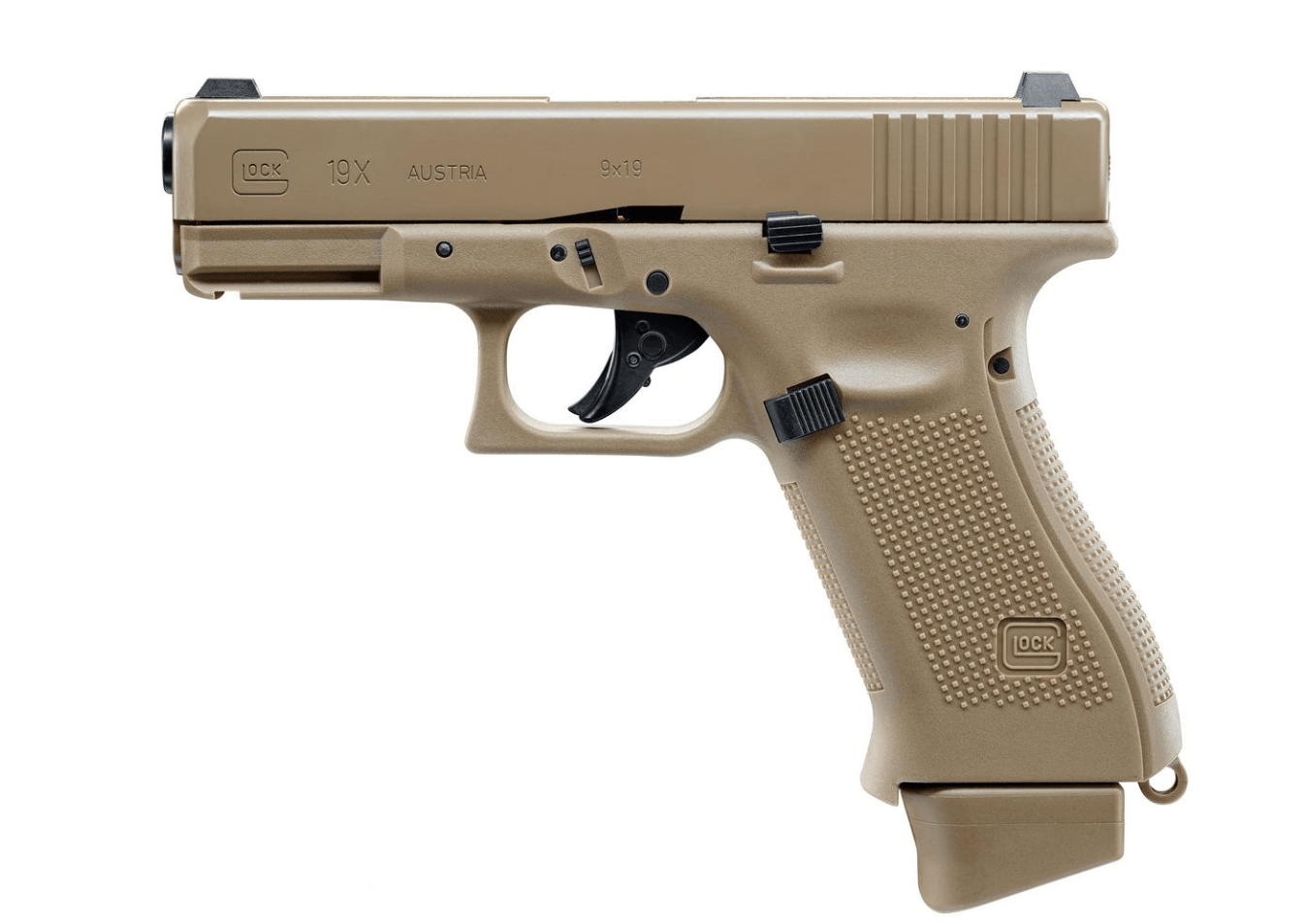 UMAREX 2.6435 GLOCK 19X 6MM BB GUN - FDE - NeonSales {{ shop.shopifyCountryName }}
