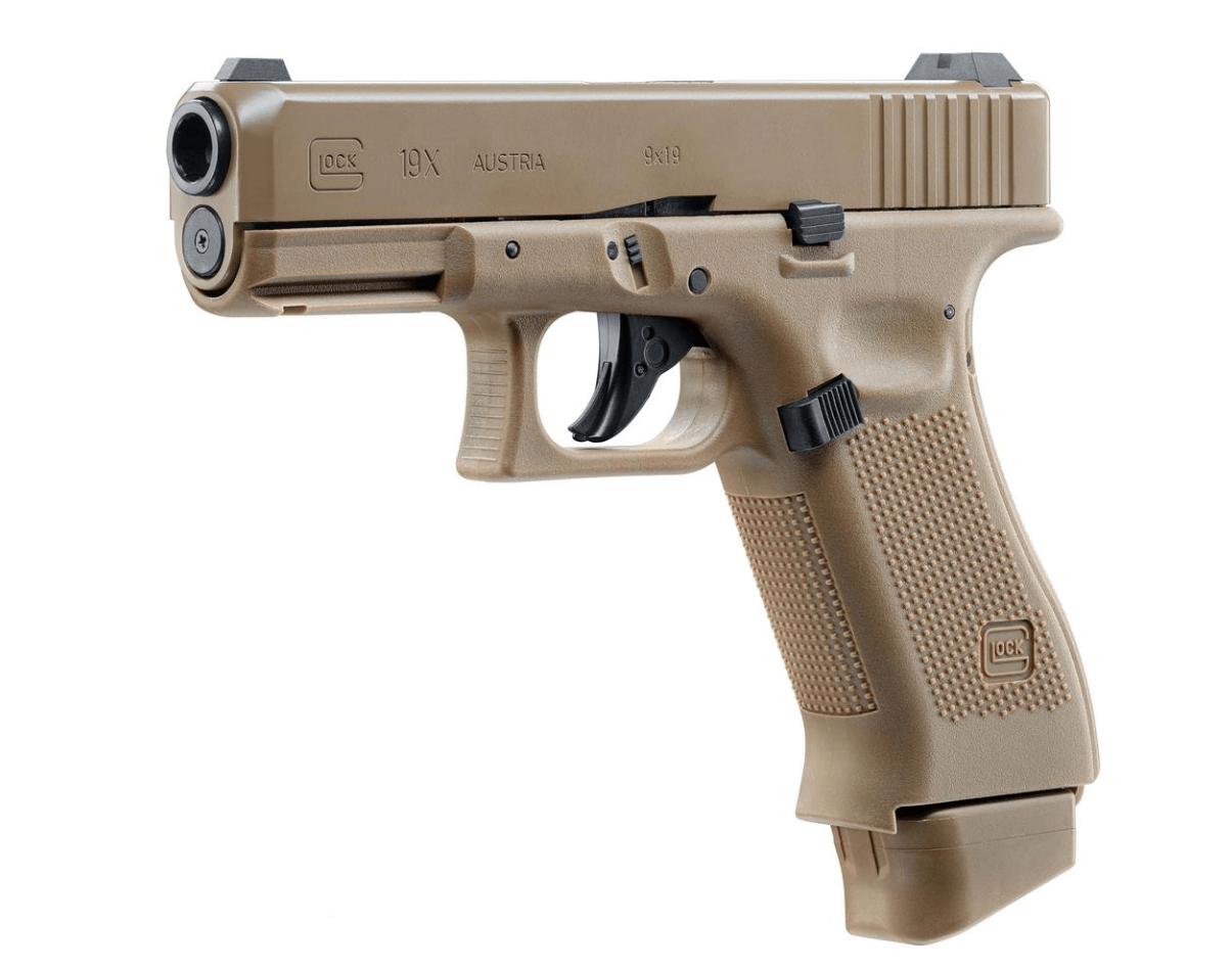 UMAREX 2.6435 GLOCK 19X 6MM BB GUN - FDE - NeonSales {{ shop.shopifyCountryName }}