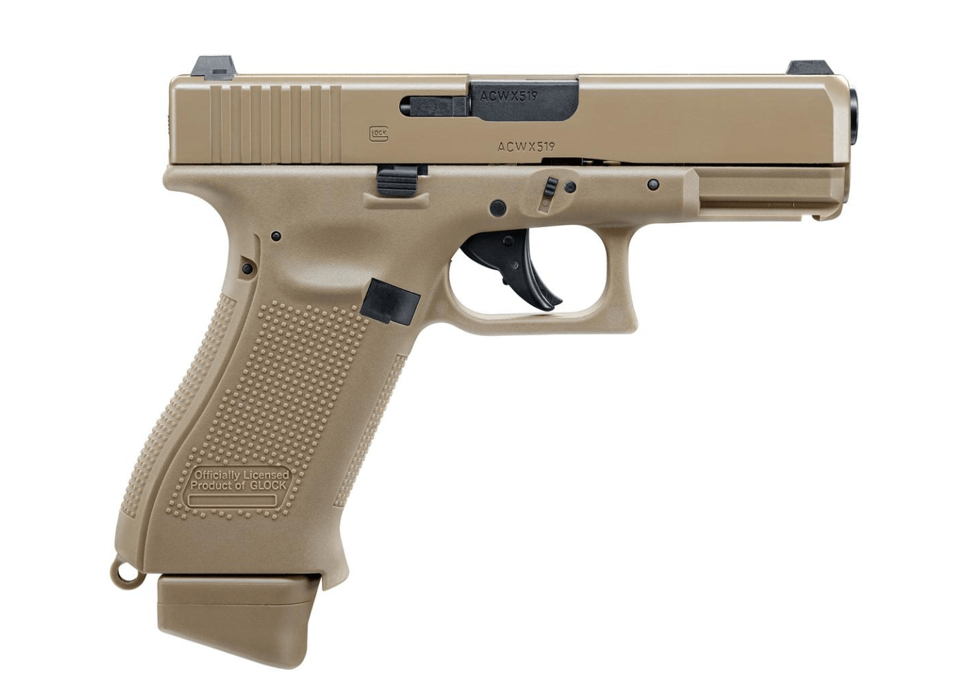 UMAREX 2.6435 GLOCK 19X 6MM BB GUN - FDE - NeonSales {{ shop.shopifyCountryName }}