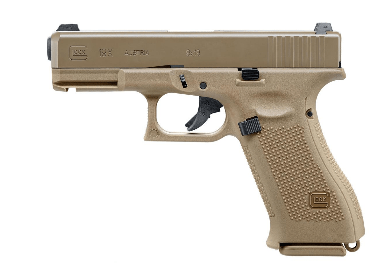 UMAREX 2.6459 GLOCK 19X 6MM BB GUN - FDE - NeonSales {{ shop.shopifyCountryName }}