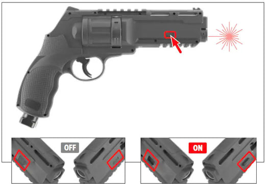 Umarex T4E TR50L Gen 2 integrated laser switch detail