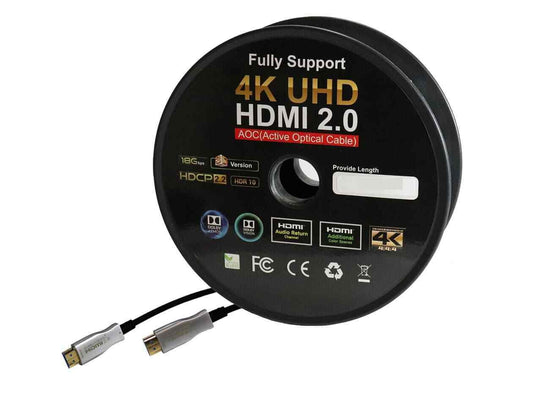 UNBRANDED FIBRE OPTIC HDMI CABLE 50M - NeonSales {{ shop.shopifyCountryName }}