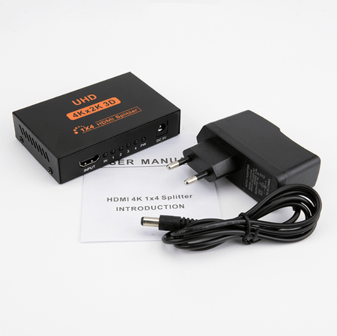 UNBRANDED HDMI SPLITTER 1 TO 4 4K - NeonSales {{ shop.shopifyCountryName }}