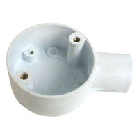 UNBRANDED PVC 1 WAY JUNCTION BOX 25MM+LID - NeonSales {{ shop.shopifyCountryName }}
