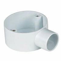 UNBRANDED PVC 1 WAY JUNCTION BOX 25MM+LID - NeonSales {{ shop.shopifyCountryName }}