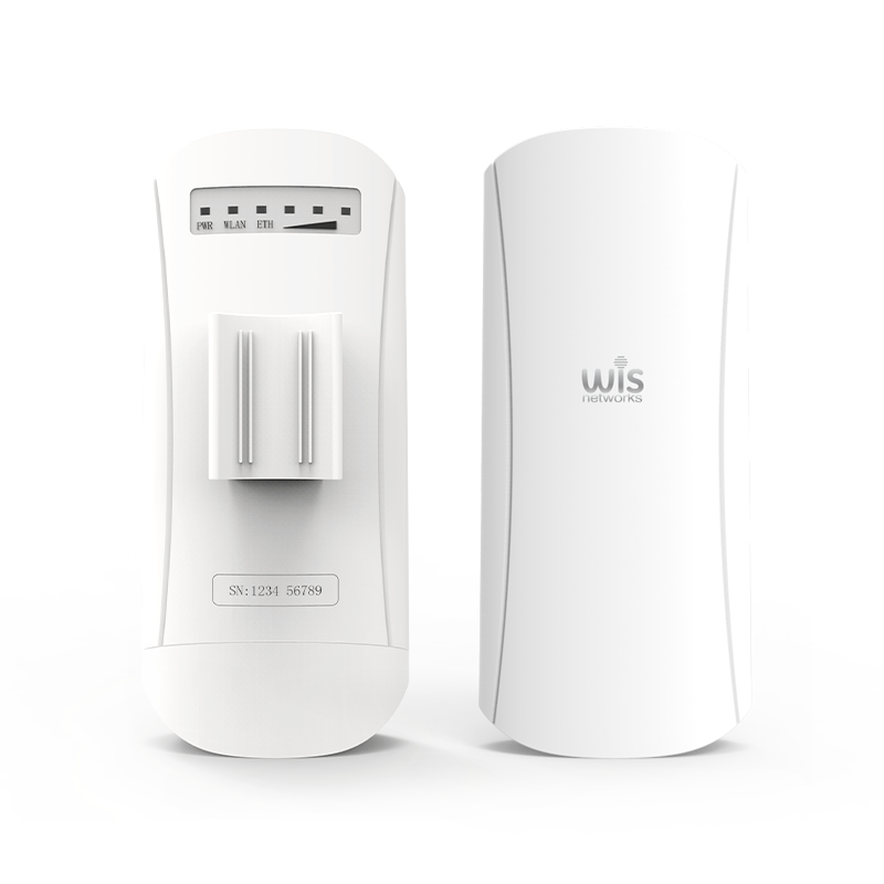 WisNetworks WIS-Q2300A outdoor wireless CPE - front and rear views