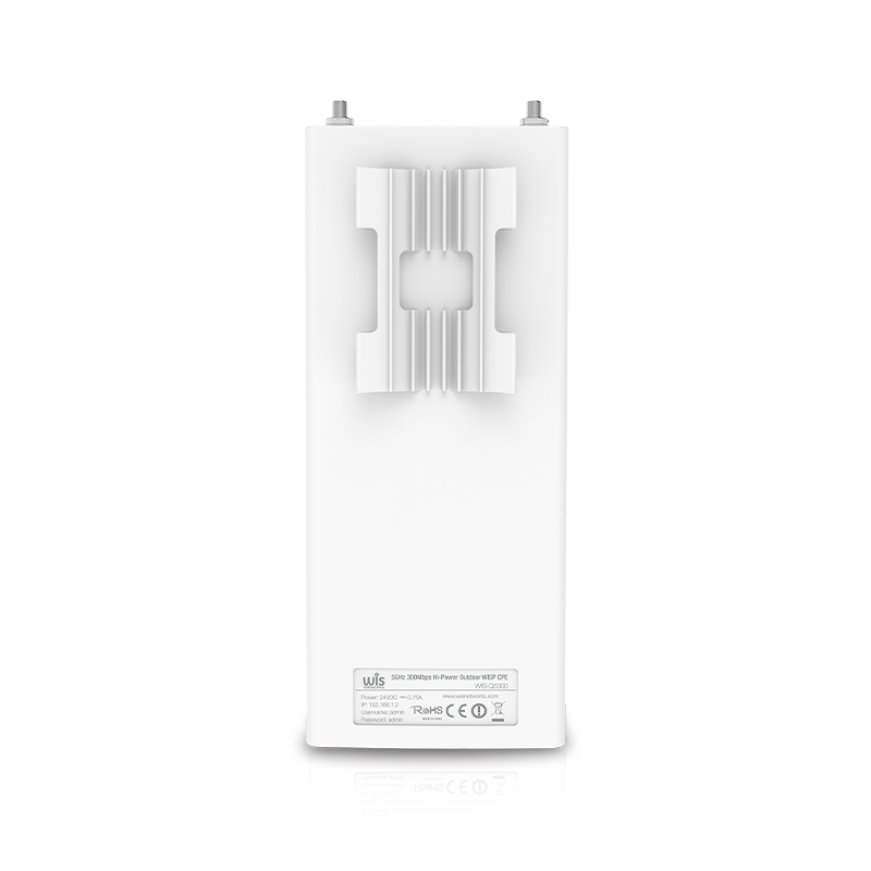 WisNetworks S800AC 5GHz outdoor base station - rear view