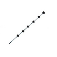 NEMTEK ER-6GB 6-wire hot-dip galvanised round bar bracket with black insulators