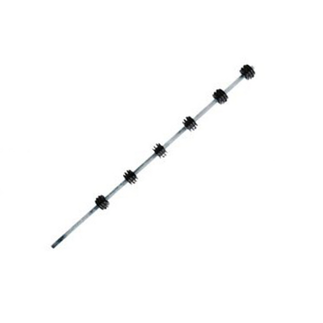 NEMTEK ER-6GB 6-wire hot-dip galvanised round bar bracket with black insulators