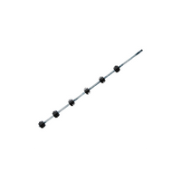 NEMTEK ER-6GB 6-wire hot-dip galvanised round bar bracket with black insulators