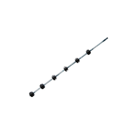 NEMTEK ER-6GB 6-wire hot-dip galvanised round bar bracket with black insulators