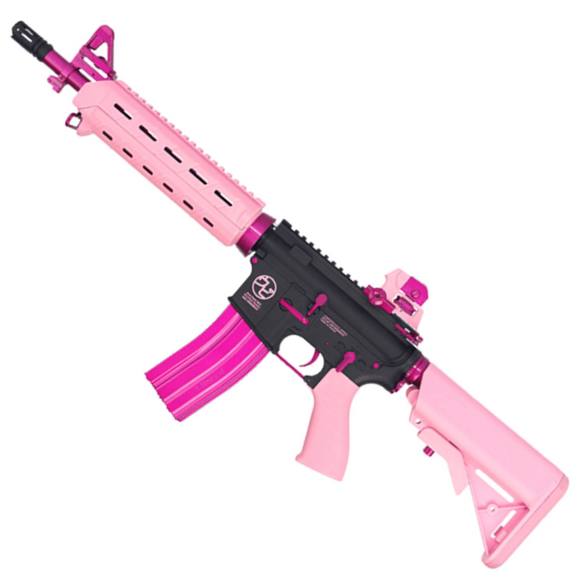 G&G CM16 MOD0 UPI EDITION PINK BLACK REAR SIDE VIEW