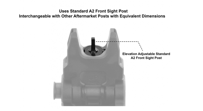 UTG ACCU-SYNC AR15 FLIP UP FRONT SIGHT - NeonSales {{ shop.shopifyCountryName }}