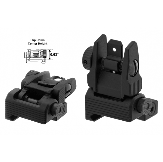 UTG ACCU-SYNC AR15 FLIP UP REAR SIGHT - NeonSales {{ shop.shopifyCountryName }}