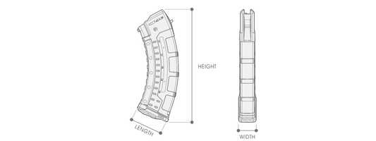 UTG® AK/AKM WINDOWED MAGAZINE (30 RND), 7.62X39MM - NeonSales {{ shop.shopifyCountryName }}