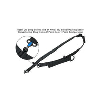 UTG® BOLLA® 2 TO 1 POINT CONVERSION QD SLING, BLK - NeonSales {{ shop.shopifyCountryName }}