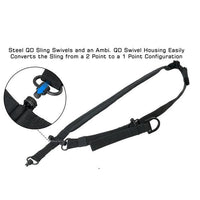 UTG® BOLLA® 2 TO 1 POINT CONVERSION QD SLING, BLK - NeonSales {{ shop.shopifyCountryName }}