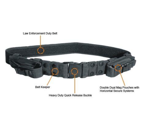 UTG® LAW ENFORCEMENT AND SECURITY DUTY BELT, BLACK - NeonSales {{ shop.shopifyCountryName }}