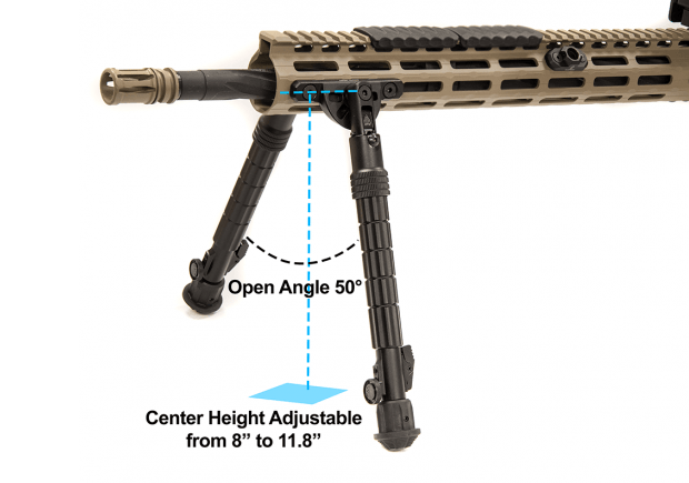 UTG TL-BPDM02 RECON FLEX M-LOK BIPOD - BLACK - NeonSales South Africa