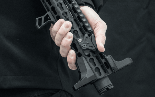 UTG TL-TRK01 ANGLED INDEX MOUNT KEYMOD - BLACK - NeonSales {{ shop.shopifyCountryName }}