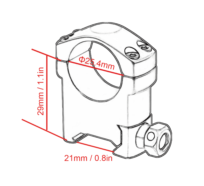VECTOR OPTICS 25.4MM ZERO RECOIL WEAVER MOUNT - NeonSales {{ shop.shopifyCountryName }}
