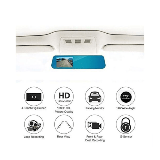 VEHICLE CAMCORDER + REARVIEW CAMERA, 1080P HD - NeonSales {{ shop.shopifyCountryName }}