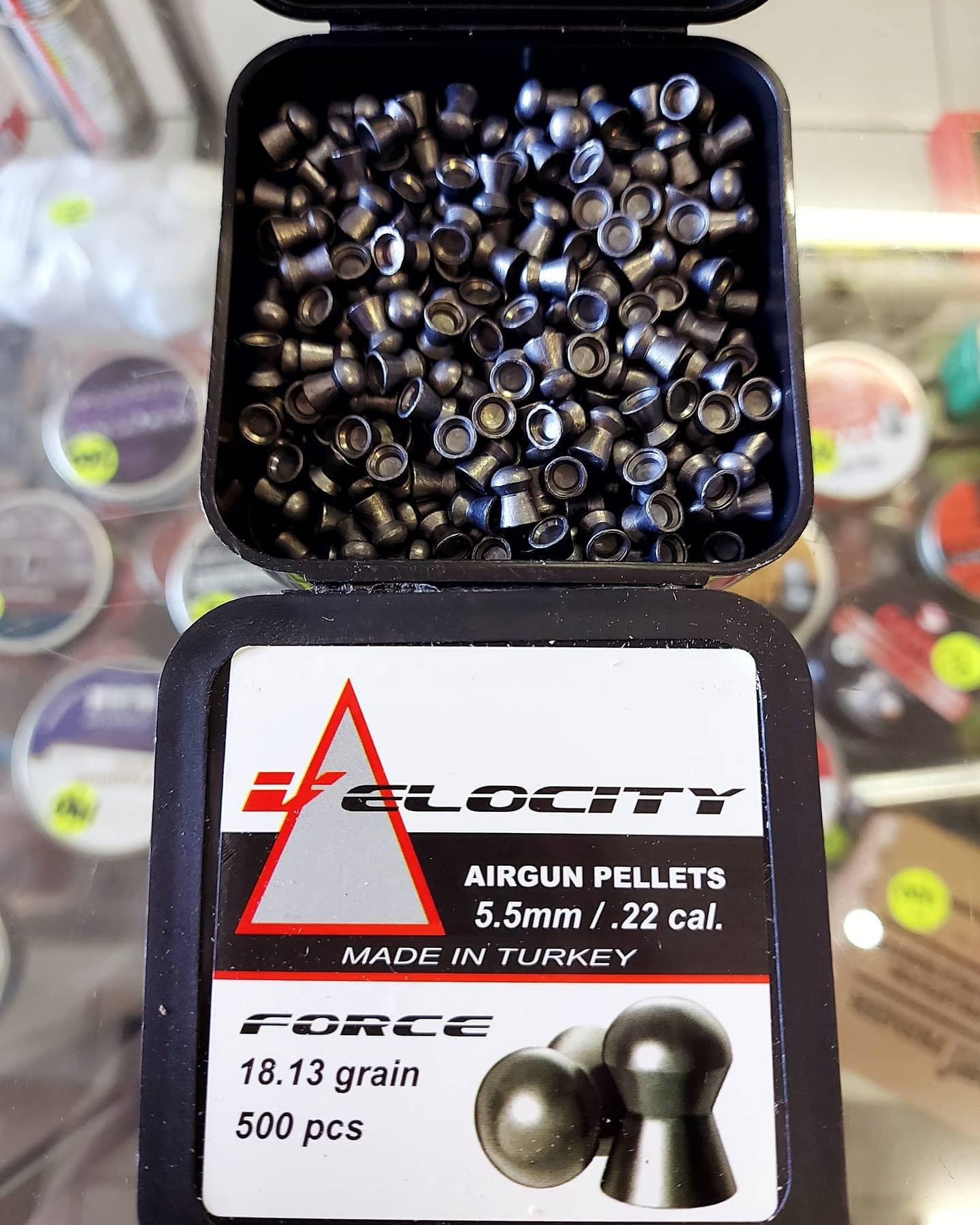 High Speed Pellets VELOCITY FORCE PELLETS .22 (18.13GR) - 500's | NeonSales