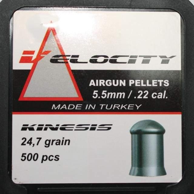 VELOCITY KINESIS PELLETS .22 CAL (24.7GR) - 500's - NeonSales {{ shop.shopifyCountryName }}