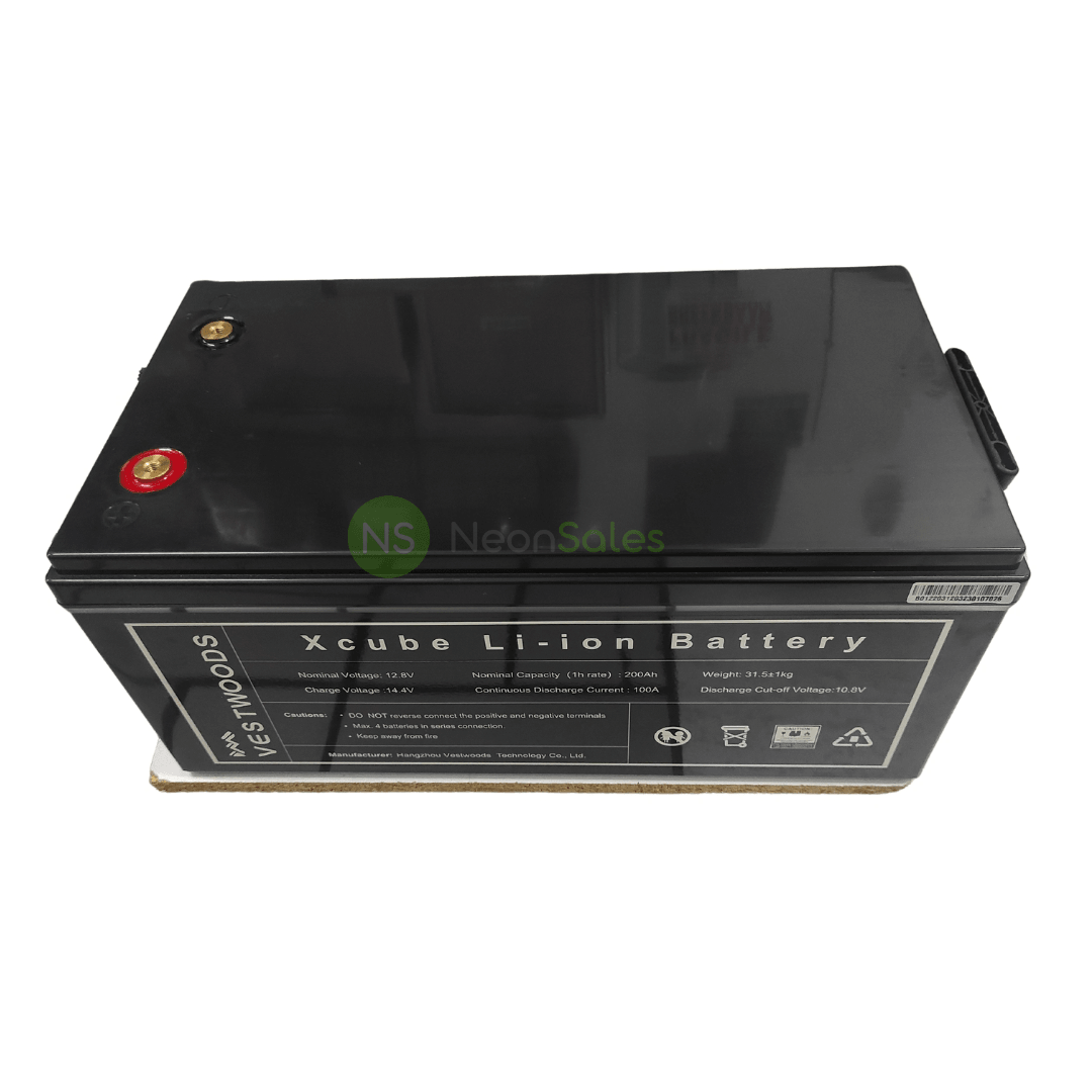 VESTWOODS 12.8V 200AH LITHIUM LIFEP04 BATTERY BMS - NeonSales {{ shop.shopifyCountryName }}