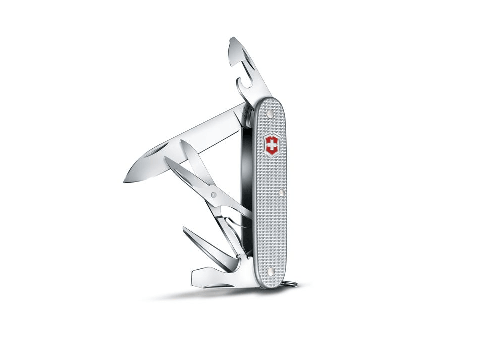 VICTORINOX PIONEER X W/ SCISSOR ALOX SILVER 93MM - NeonSales {{ shop.shopifyCountryName }}