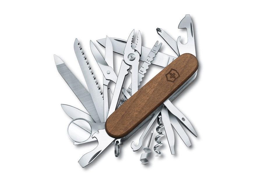 VICTORINOX V1.6791.63 SWISS CHAMP WALNUT WOOD 91MM - NeonSales {{ shop.shopifyCountryName }}