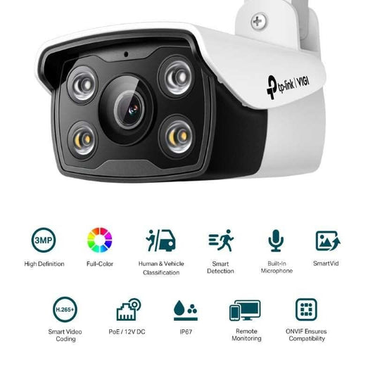 VIGI 3MP OUTDOOR 24H FULL-COLOUR IP BULLET CAM 2.8 - NeonSales {{ shop.shopifyCountryName }}