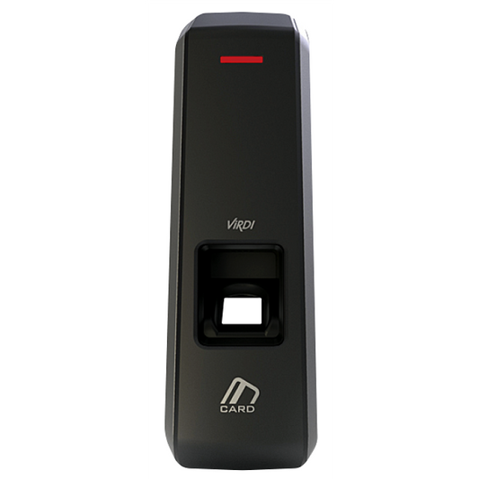 ViRDI AC2000SC fingerprint and MIFARE smart card reader front view