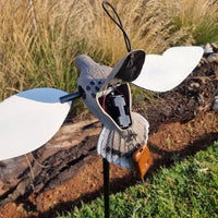 VOODOO DOVE DECOY - PIGEON ON SPIKE ROTATING WINGS - NeonSales {{ shop.shopifyCountryName }}