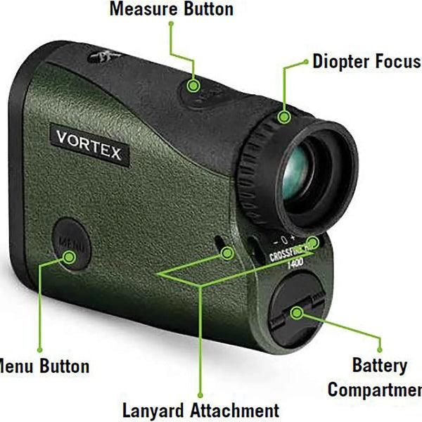 VORTEX OPTICS CROSSFIRE® HD 1400 LASER RANGEFINDER - NeonSales {{ shop.shopifyCountryName }}