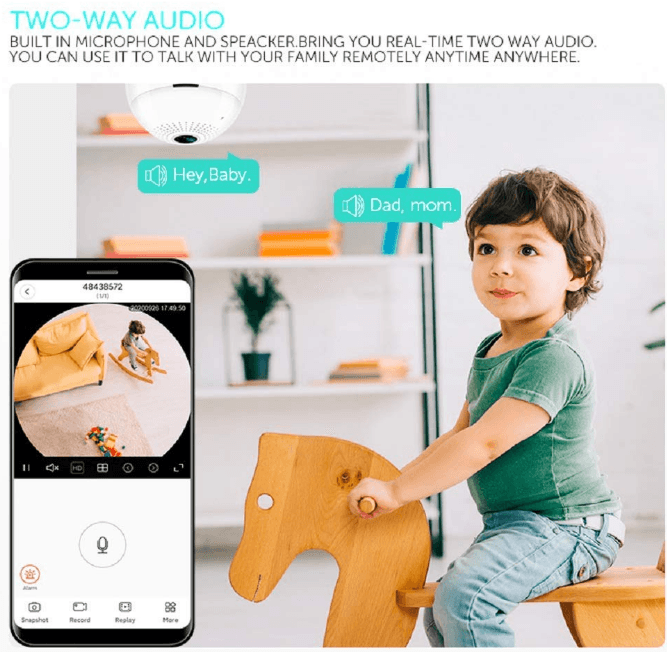 WIFI 720P LIGHTBULB CAMERA B13-L-V2 - NeonSales {{ shop.shopifyCountryName }}