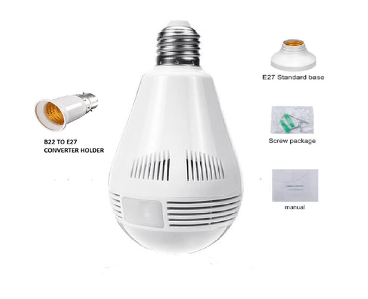 WIFI 720P LIGHTBULB CAMERA B13-L-V2 - NeonSales {{ shop.shopifyCountryName }}