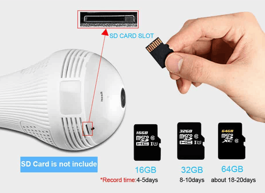 WIFI 720P LIGHTBULB CAMERA B13-L-V2 - NeonSales {{ shop.shopifyCountryName }}