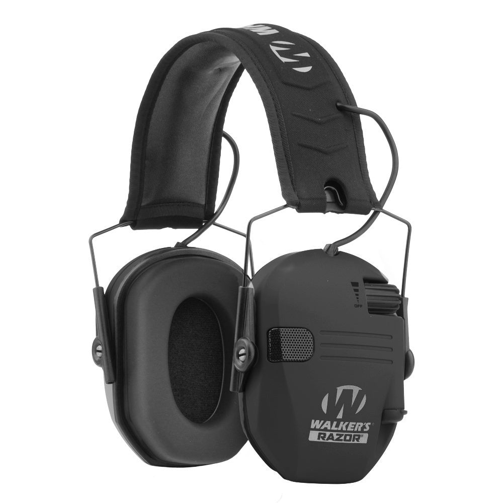 Walker's Razor Slim electronic earmuff in black