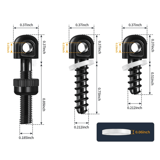 WOODEN & SYNTH RIFLE STOCK SWIVEL STUD SET - NeonSales {{ shop.shopifyCountryName }}