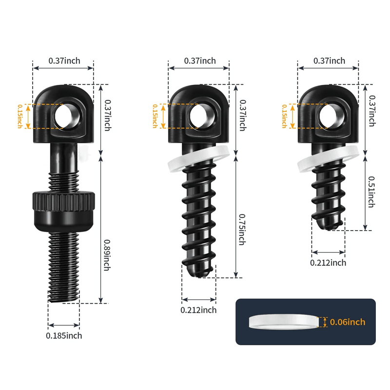 WOODEN & SYNTH RIFLE STOCK SWIVEL STUD SET - NeonSales South Africa