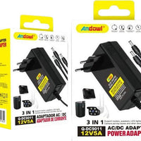 ANDOWL Q-DC9011 POWER ADAPTEr-12V 5A 3-IN-1 - NeonSales {{ shop.shopifyCountryName }}