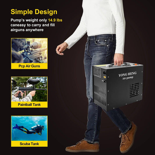 YONGHENG YH-QB12-S 12V DESKTOP TYPE COMPRESSOR - NeonSales {{ shop.shopifyCountryName }}