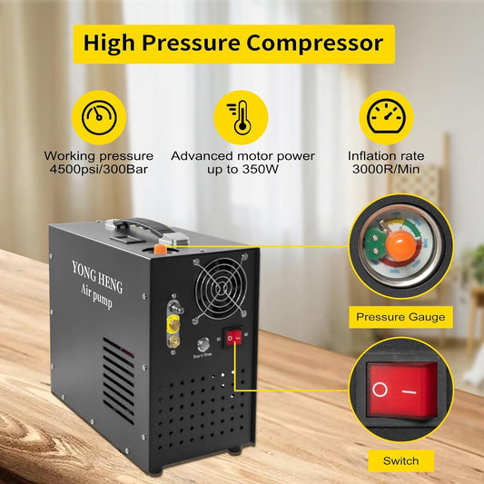 YONGHENG YH-QB12-S 12V DESKTOP TYPE COMPRESSOR - NeonSales {{ shop.shopifyCountryName }}