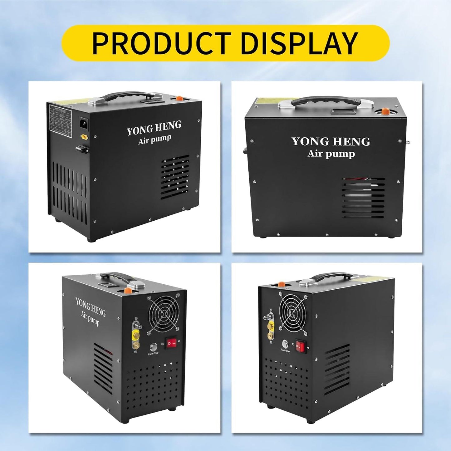 YONGHENG YH-QB12-S 12V DESKTOP TYPE COMPRESSOR - NeonSales {{ shop.shopifyCountryName }}