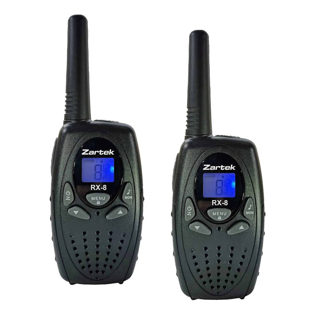 Zartek RX-8 rechargeable two-way radio twin pack