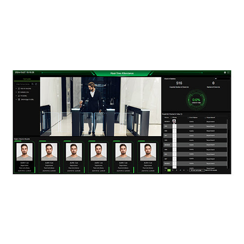 ZKTeco ZKBio CVSecurity software dashboard